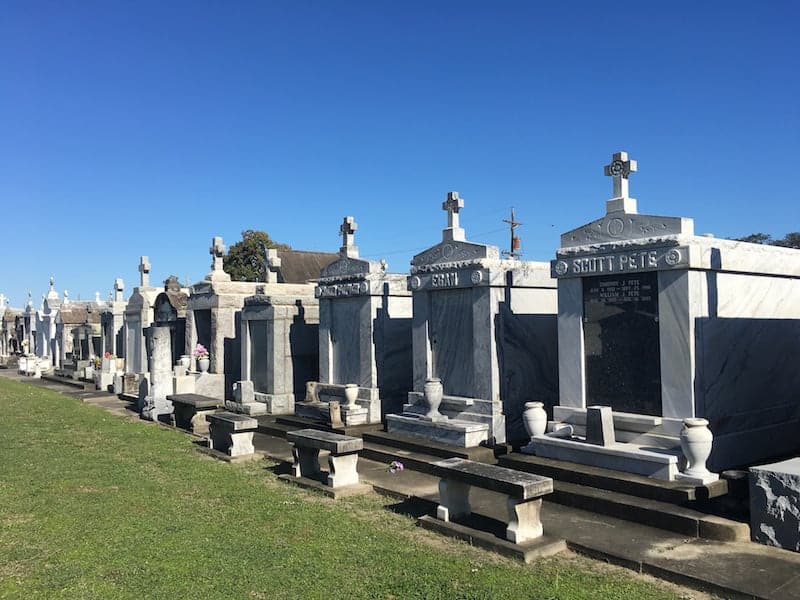 St Louis Cemetery #3 above ground tombs New Orleans LA