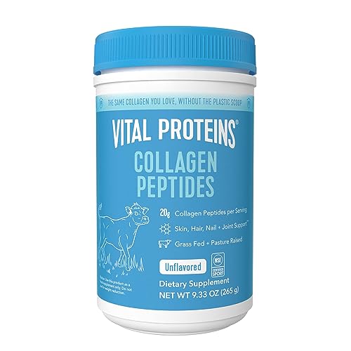 Vital Proteins Collagen Peptides Powder, Promotes Hair, Nail, Skin, Bone and Joint Health, Unflavored 9.33 OZ