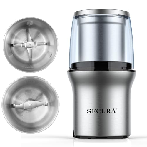 Secura Electric Coffee and Spice Grinder 