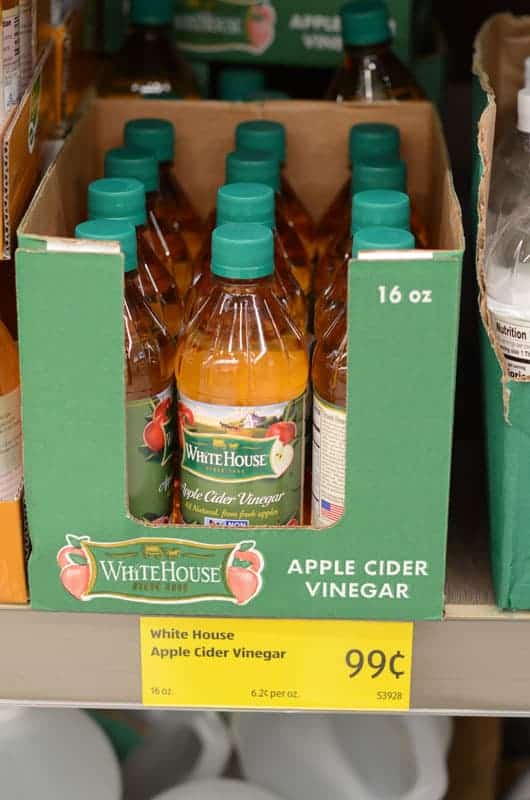 apple cider vinegar at Aldi