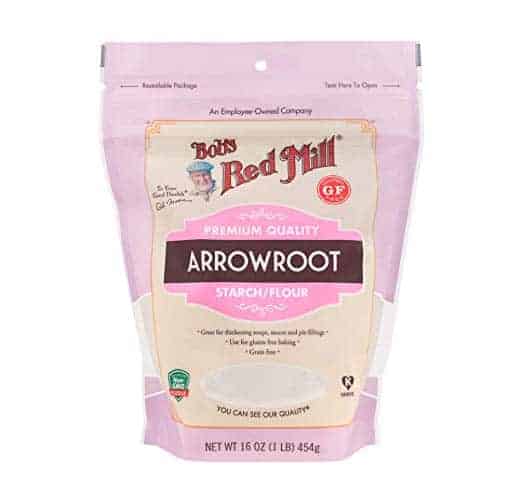 bag of arrowroot powder