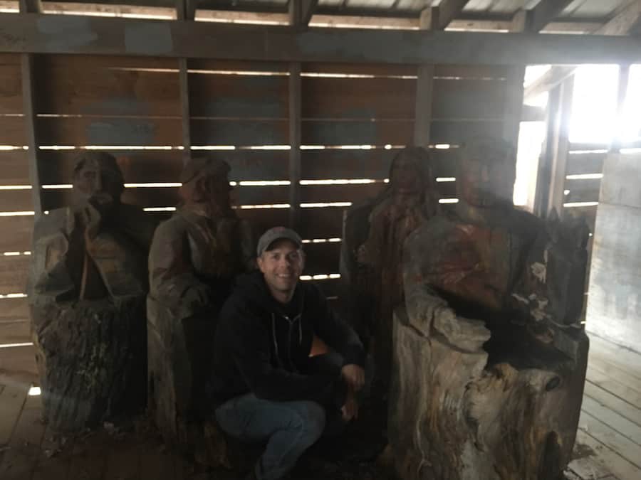 Statues inside The Ministers Treehouse