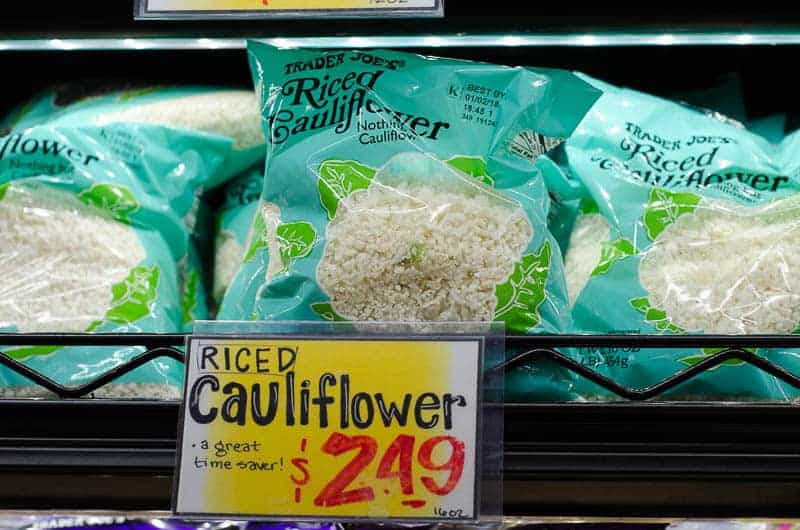 fresh bags of cauliflower rice