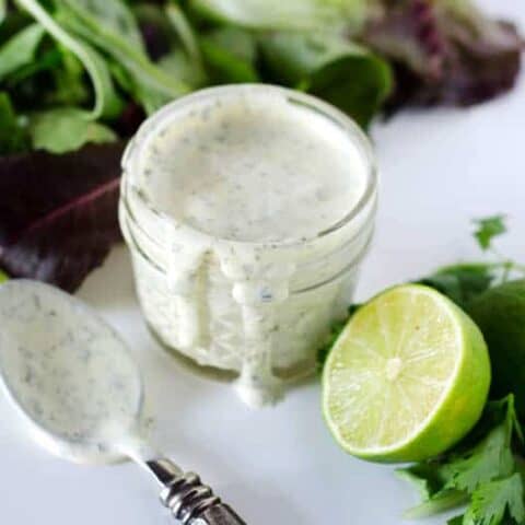 Creamy Cilantro Lime Dressing | paleoscaleo.com