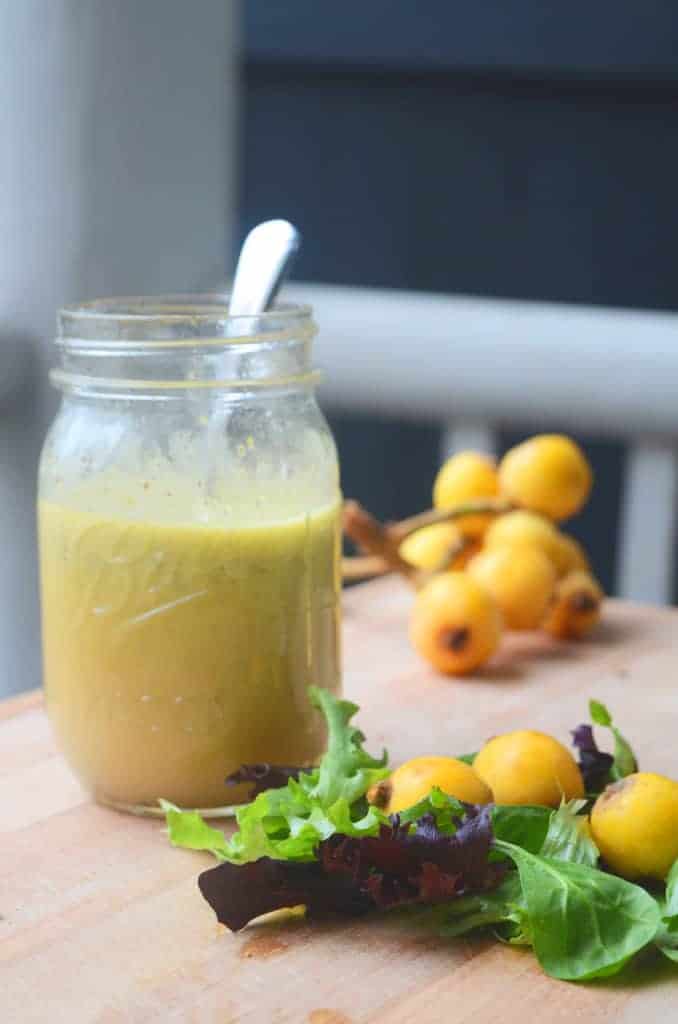 Loquat Vinaigrette Dressing | Paleo Scaleo