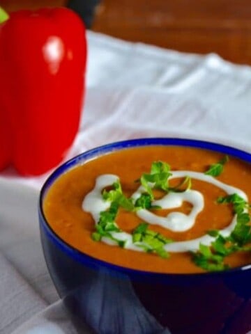 Paleo Roasted Red Pepper Soup | Paleo Scaleo