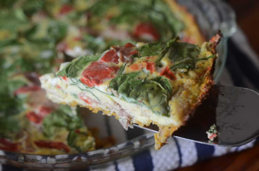 Sweet Potato Crust Quiche| Paleo Scaleo