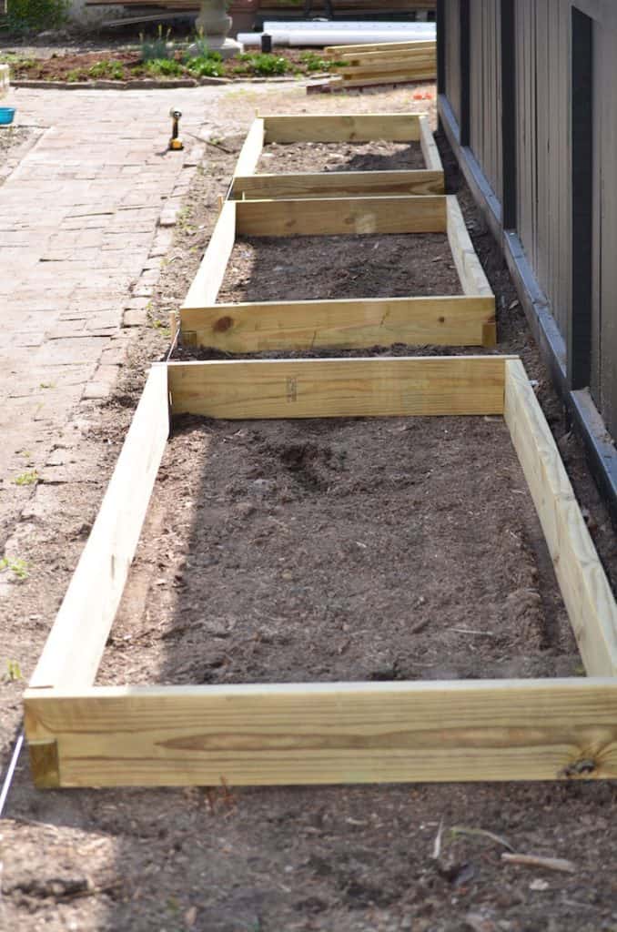 Homemade Raised Beds