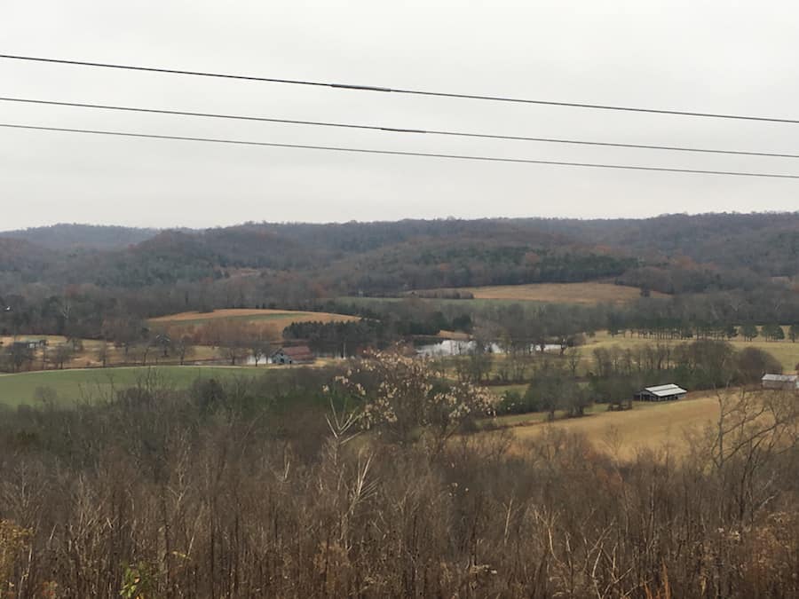 view from Natchez Trace Parkway