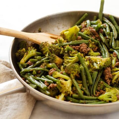 Easy 20 Minute Ground Beef and Green Beans