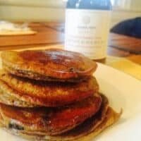 Paleo Pumpkin Blueberry Pancakes