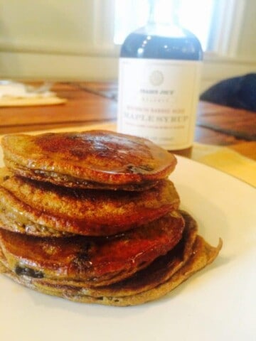 Paleo Pumpkin Blueberry Pancakes | Paleo Scaleo