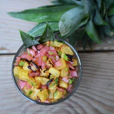 Roasted Pineapple Salsa | Paleo Scaleo