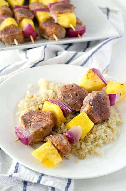 Pork and Pineapple Skewers | PaleoScaleo.com