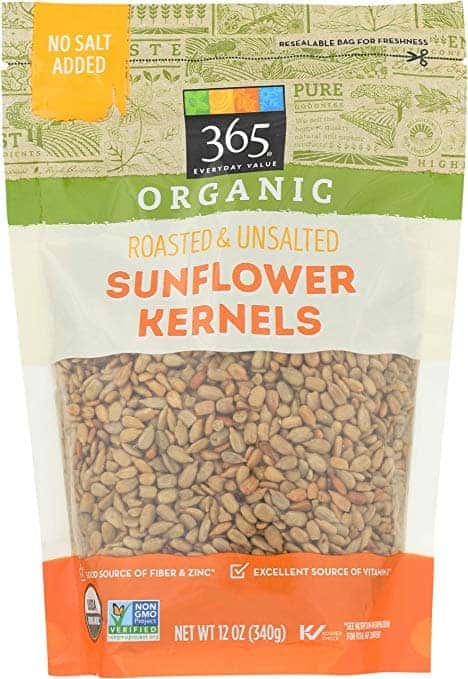 bag of sunflower kernels